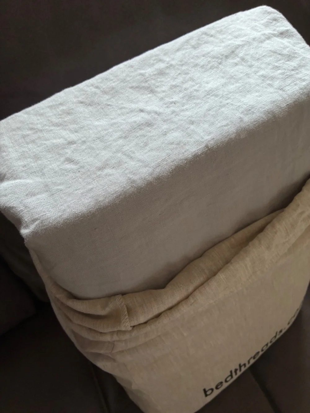 Bed Threads 100% Flax Linen Fog Bedding Set TWIN XL Duvet Sheet Pillowcases